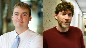 SSHRC Insight Grant award winners Dr. Benjamin Bryce (left), and Dr. Eagle Glassheim (right).