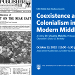 UBC Middle East Studies presents: Coexistence and Colonialism in the Modern Middle East